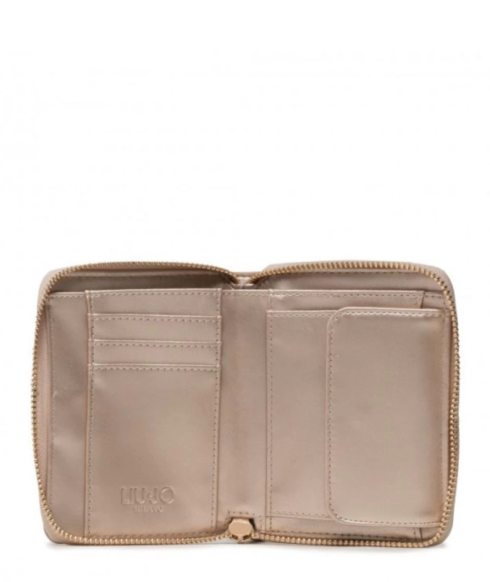 LIU JO Γυναικείο Πορτοφόλι με μεταλλική Πλακέτα Logo 3