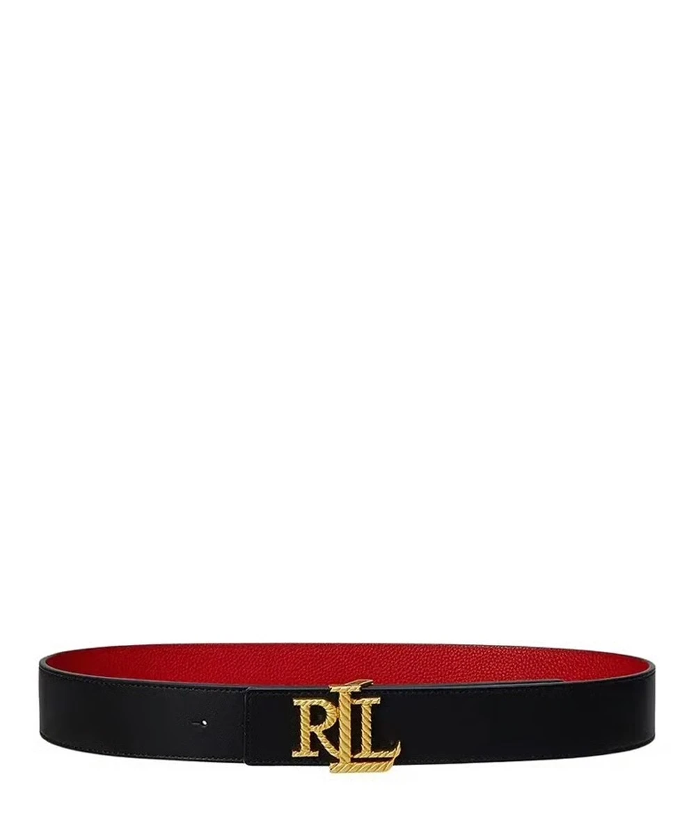 Polo Ralph Lauren Γυναικεία Δερμάτινη Ζώνη Διπλής Όψης με Ανάγλυφο Λογότυπο 3 εκ 1