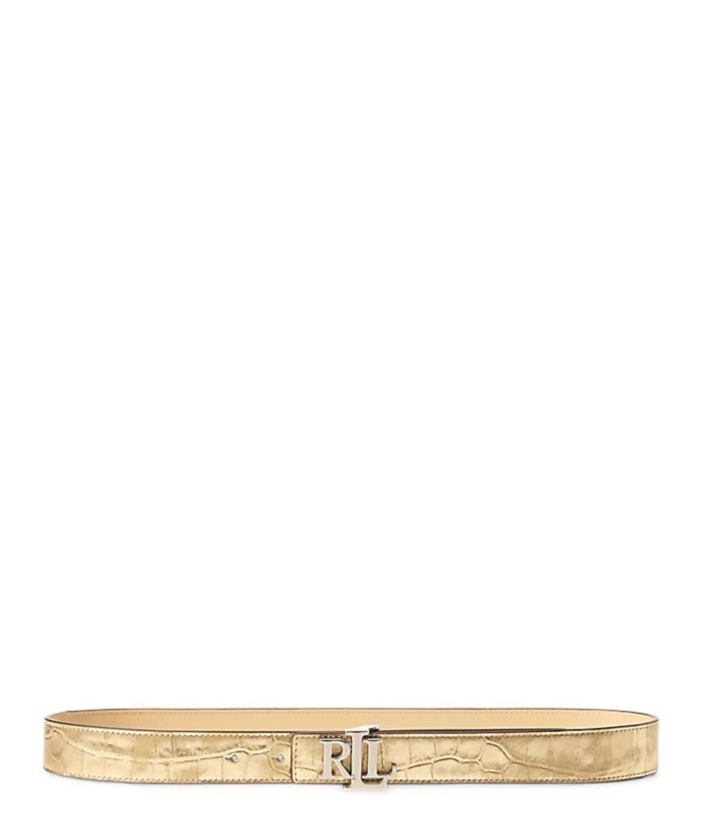 RALPH LAUREN Γυναικεία Δερμάτινη Ζώνη Διπλής Όψης 1