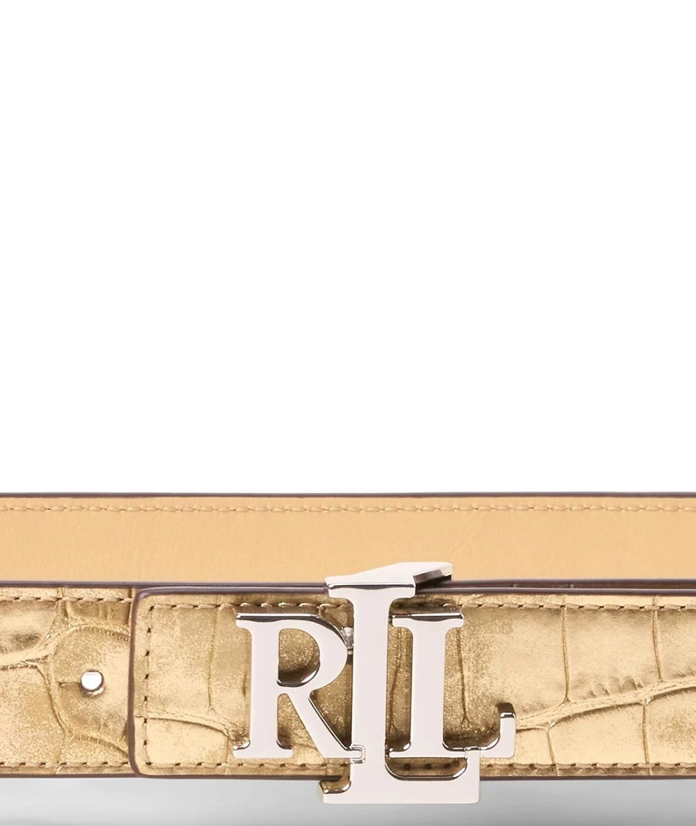 RALPH LAUREN Γυναικεία Δερμάτινη Ζώνη Διπλής Όψης 3