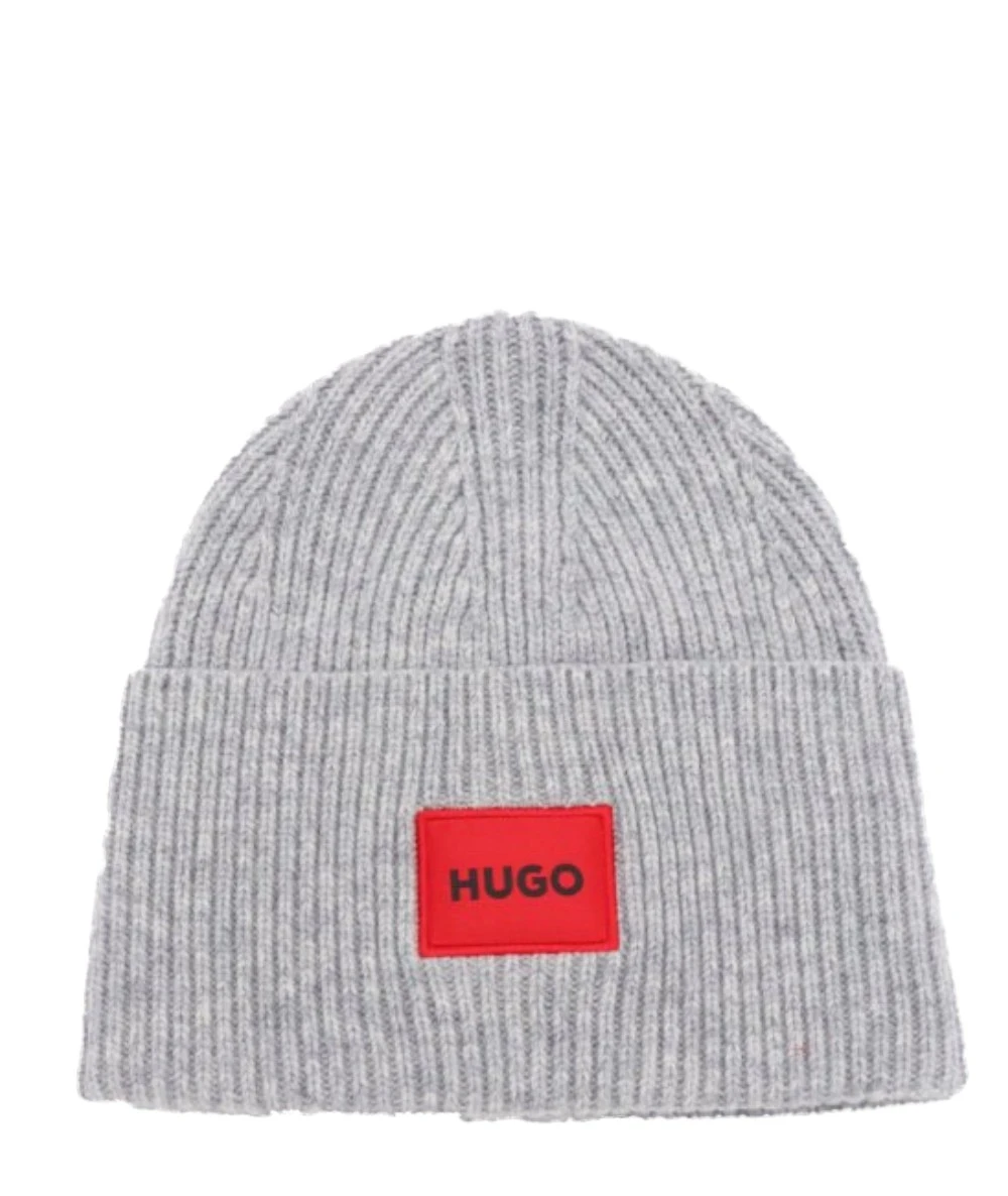 HUGO Γυναικείος Σκούφος Ribbed Με Logo Patch 1