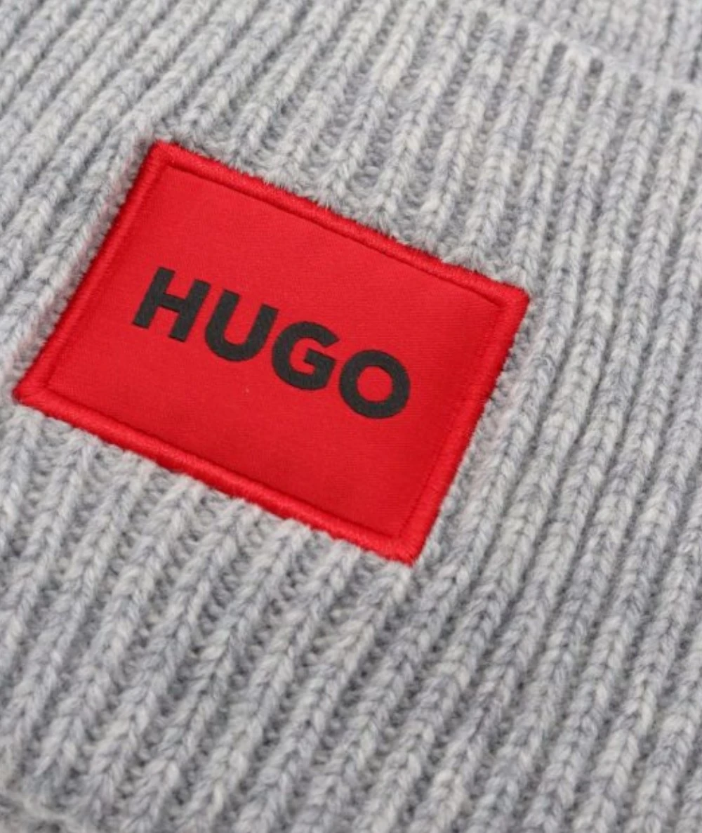 HUGO Γυναικείος Σκούφος Ribbed Με Logo Patch 3