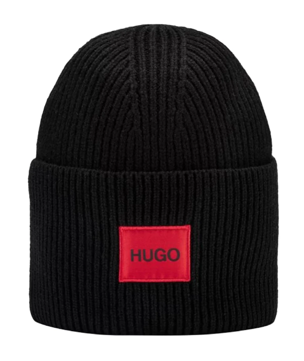 HUGO Γυναικείος Σκούφος Ribbed Με Logo Patch 1