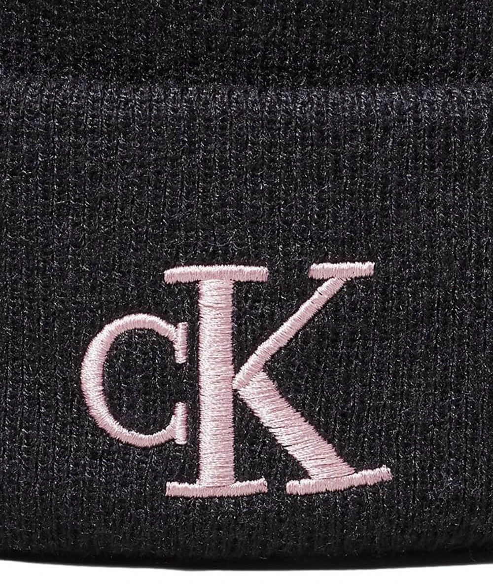 Calvin Klein Monogram Beanie Γυναικείος Πλεκτός Σκούφος 3