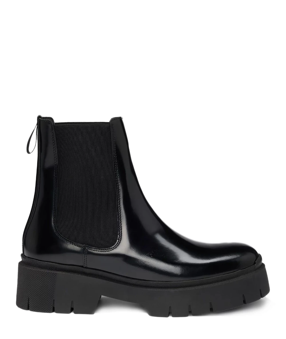 Block-heel Chelsea boots in faux leather 1