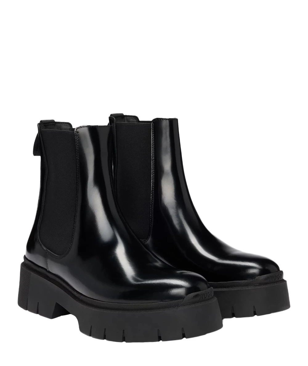 Block-heel Chelsea boots in faux leather 2