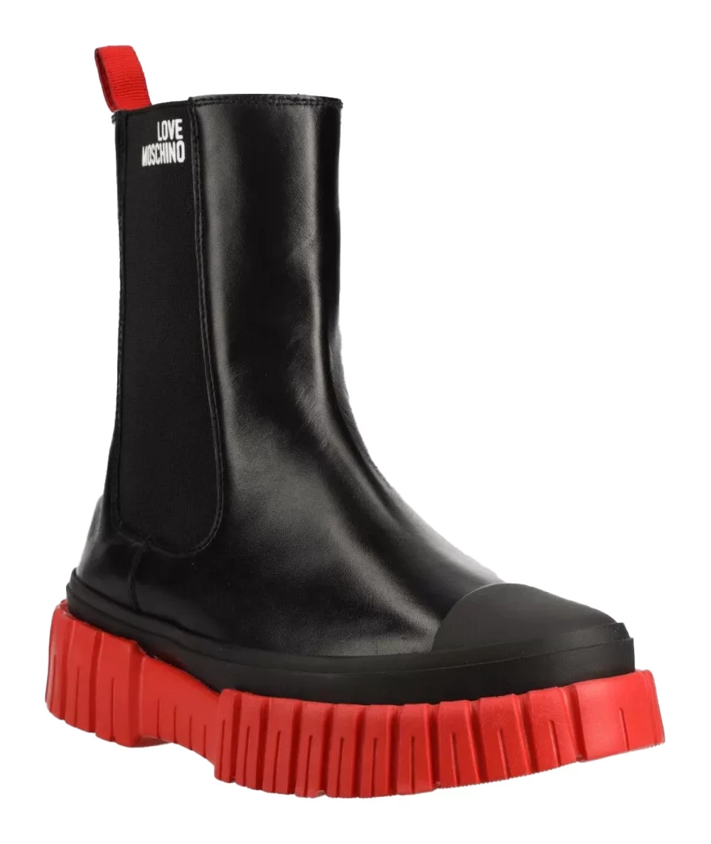 Love Moschino Women's Leather Chelsea Boots. 2