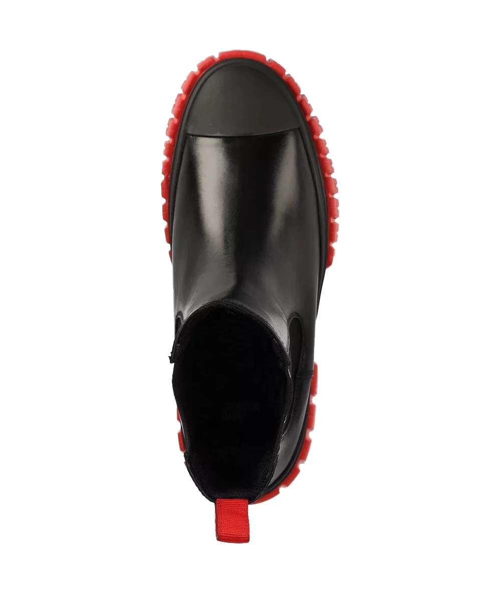 Love Moschino Women's Leather Chelsea Boots. 4