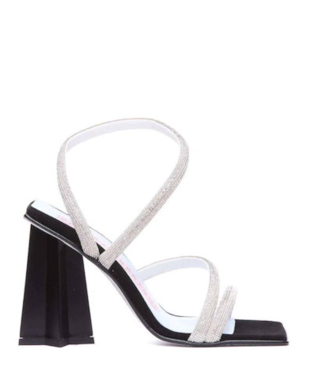 Chiara Ferragni Γυναικεία Πέδιλα με Χοντρό Ψηλό Τακούνι 1