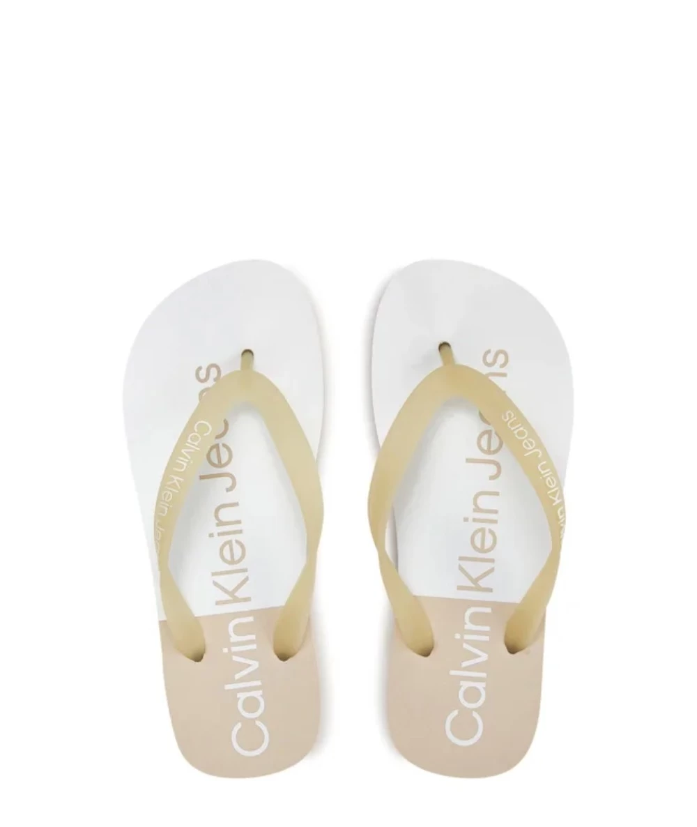 Calvin Klein Flatform Monologo Women's Beach Flip Flops. 3