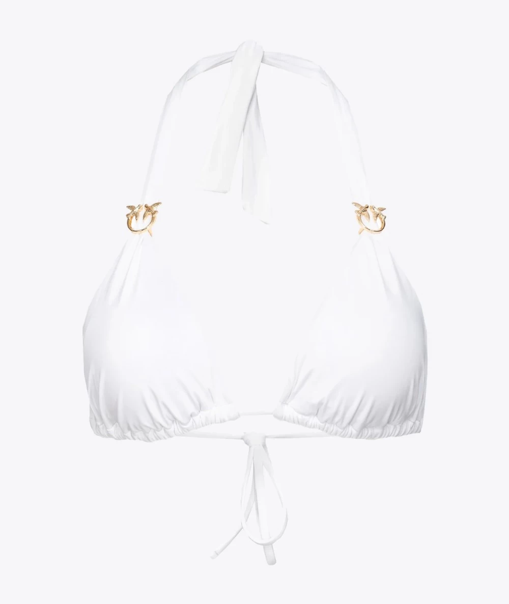 Pinko Women's Triangle Bikini Top With Buckle Love Birds 4