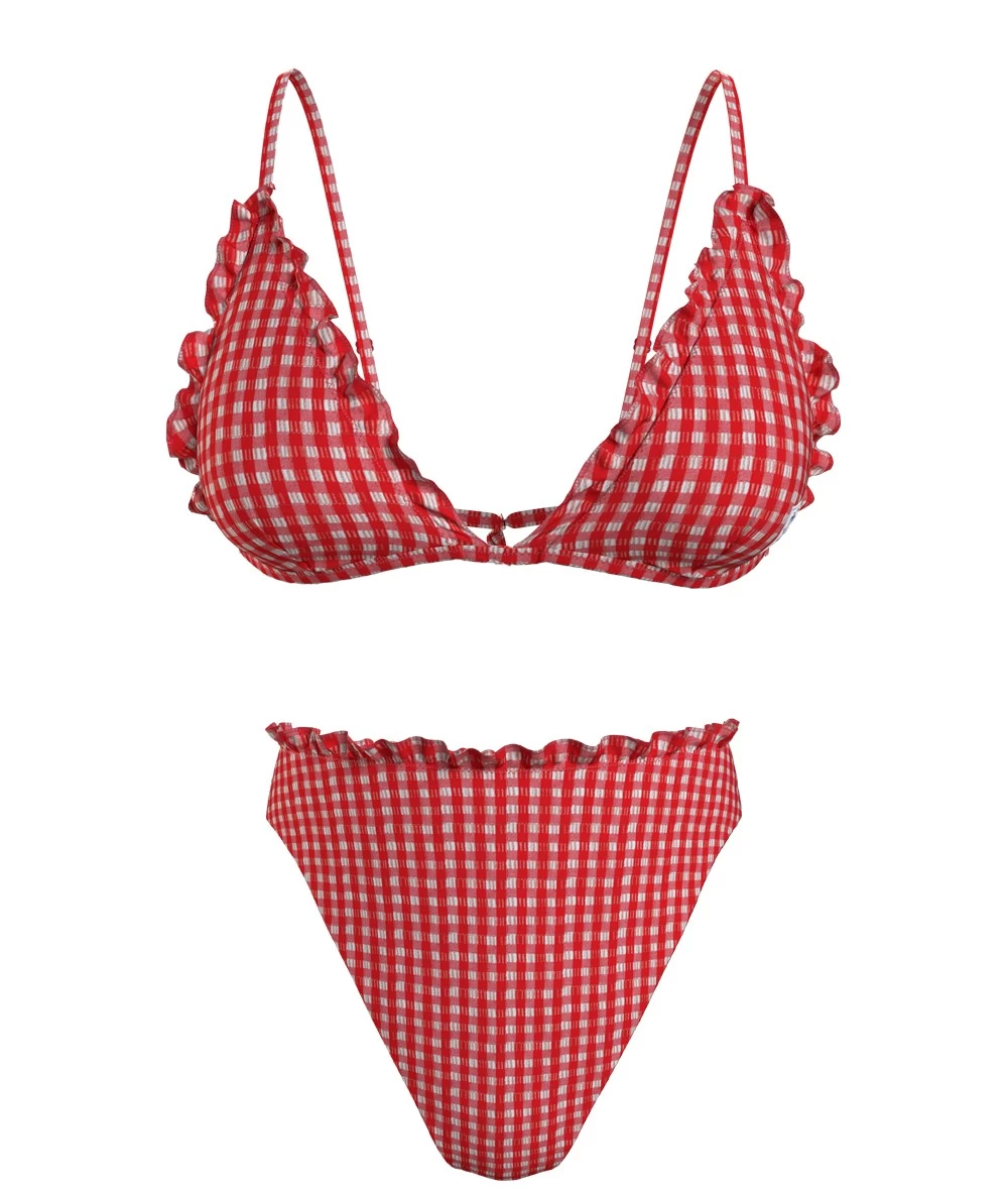 Tommy Hilfiger Swimsuit Bikini Triangle, High Leg Cheeky Bikini High Waist. 2