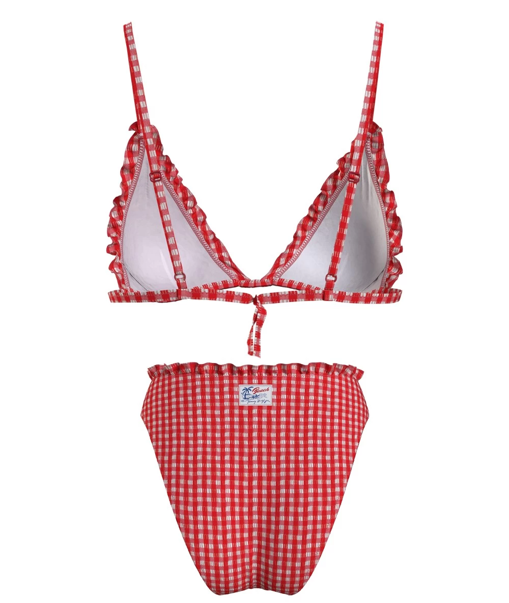 Tommy Hilfiger Swimsuit Bikini Triangle, High Leg Cheeky Bikini High Waist. 3