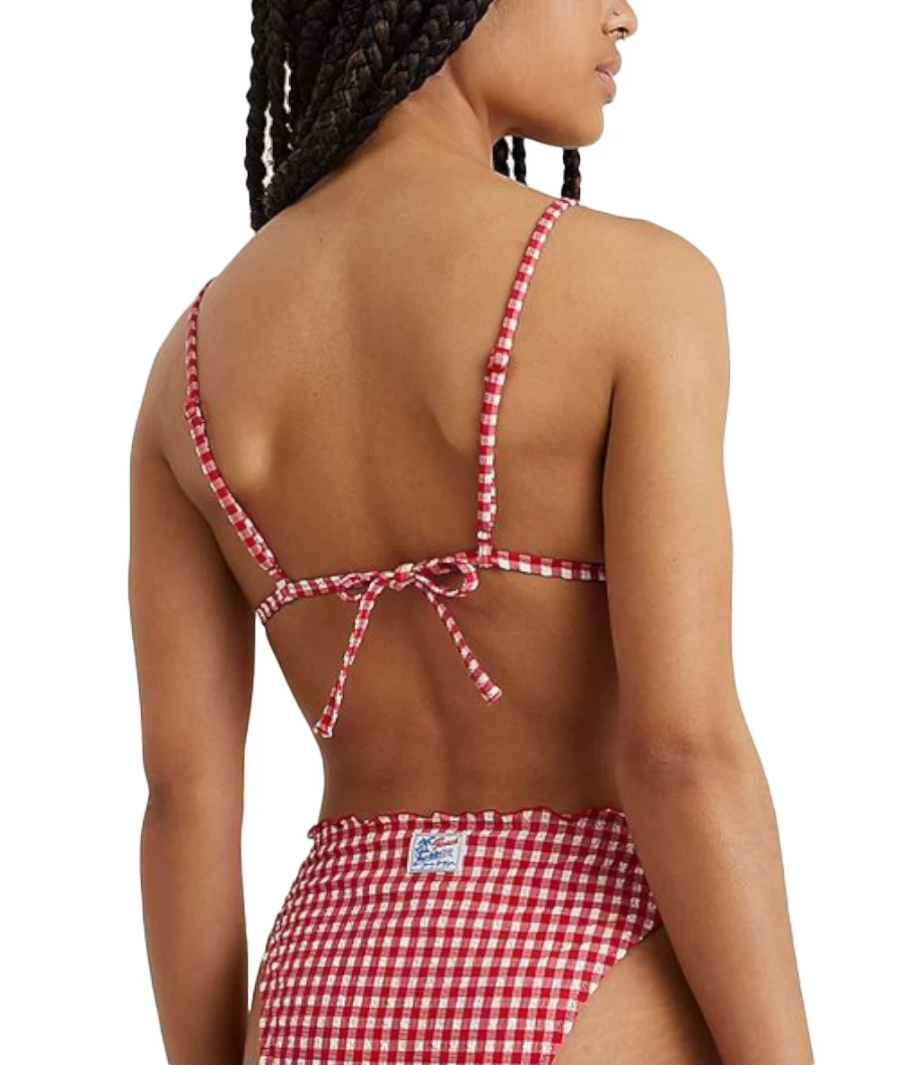 Tommy Hilfiger Swimsuit Bikini Triangle, High Leg Cheeky Bikini High Waist. 6