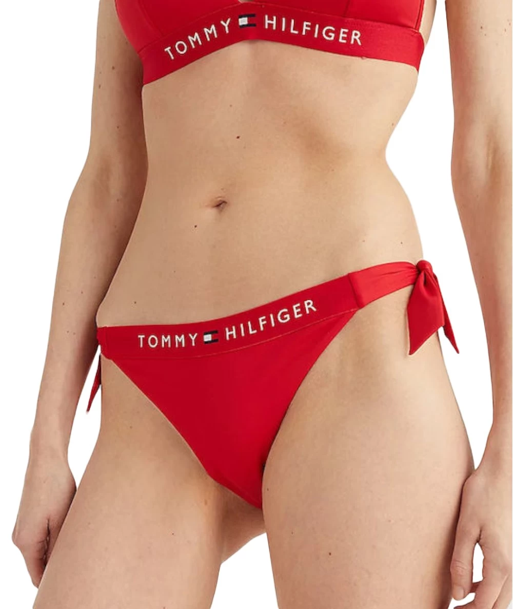 Tommy Hilfiger Women's Fixed Foam Triangle Bikini & Drawstring Bikini Slip 4