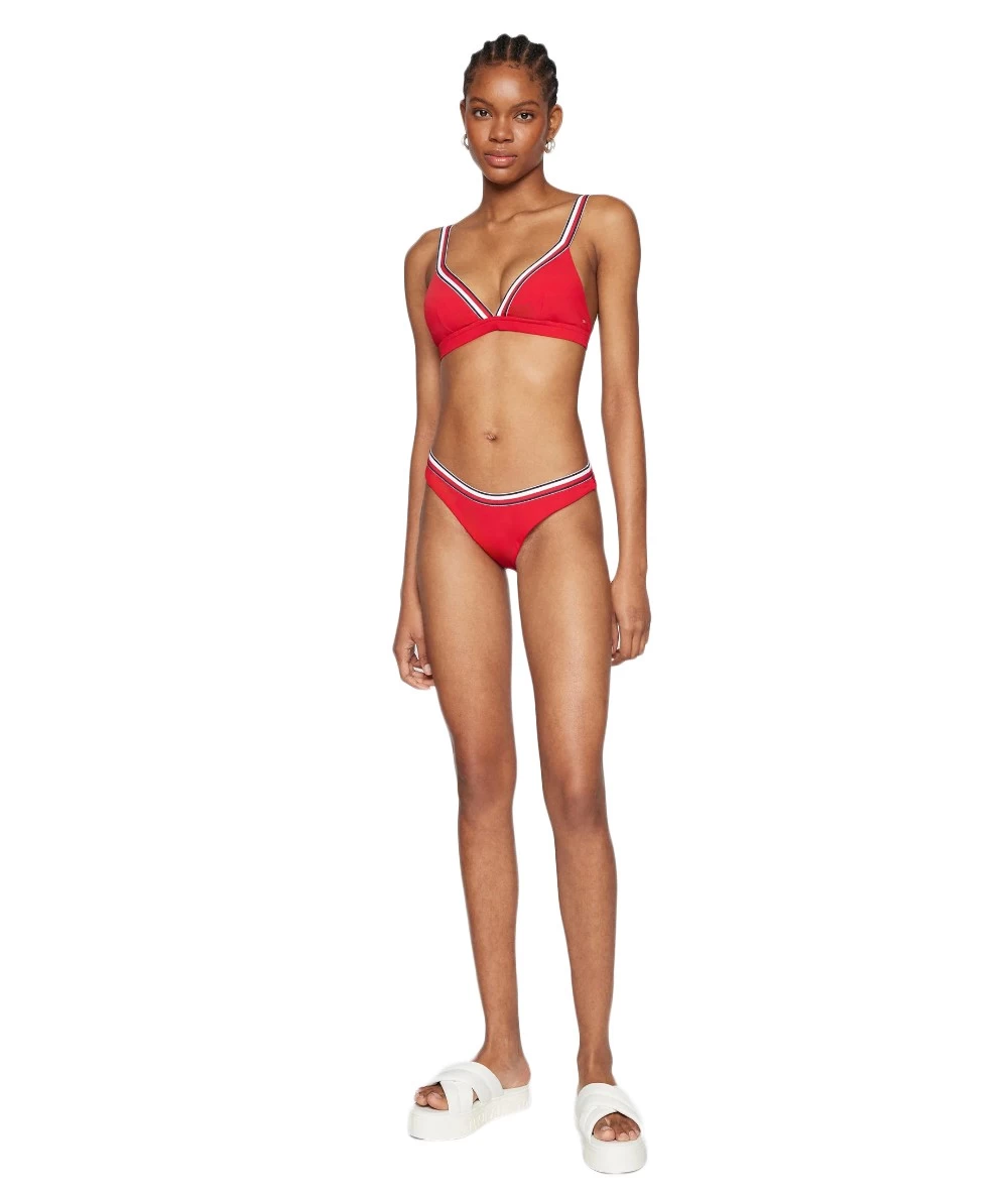 Tommy Hilfiger Women's Ribbed Triangle & Slip Bikini 5
