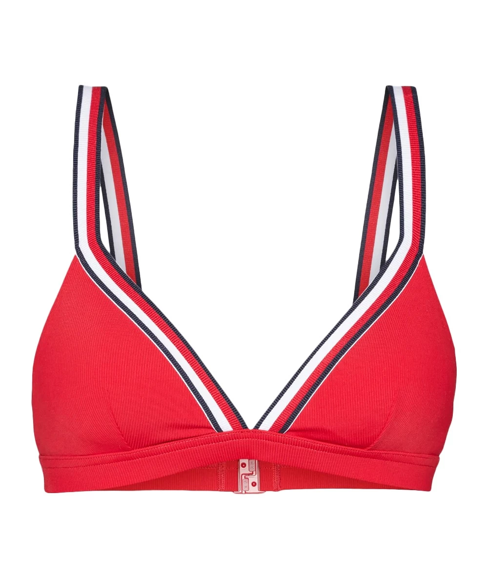 Tommy Hilfiger Women's Ribbed Triangle & Slip Bikini 6