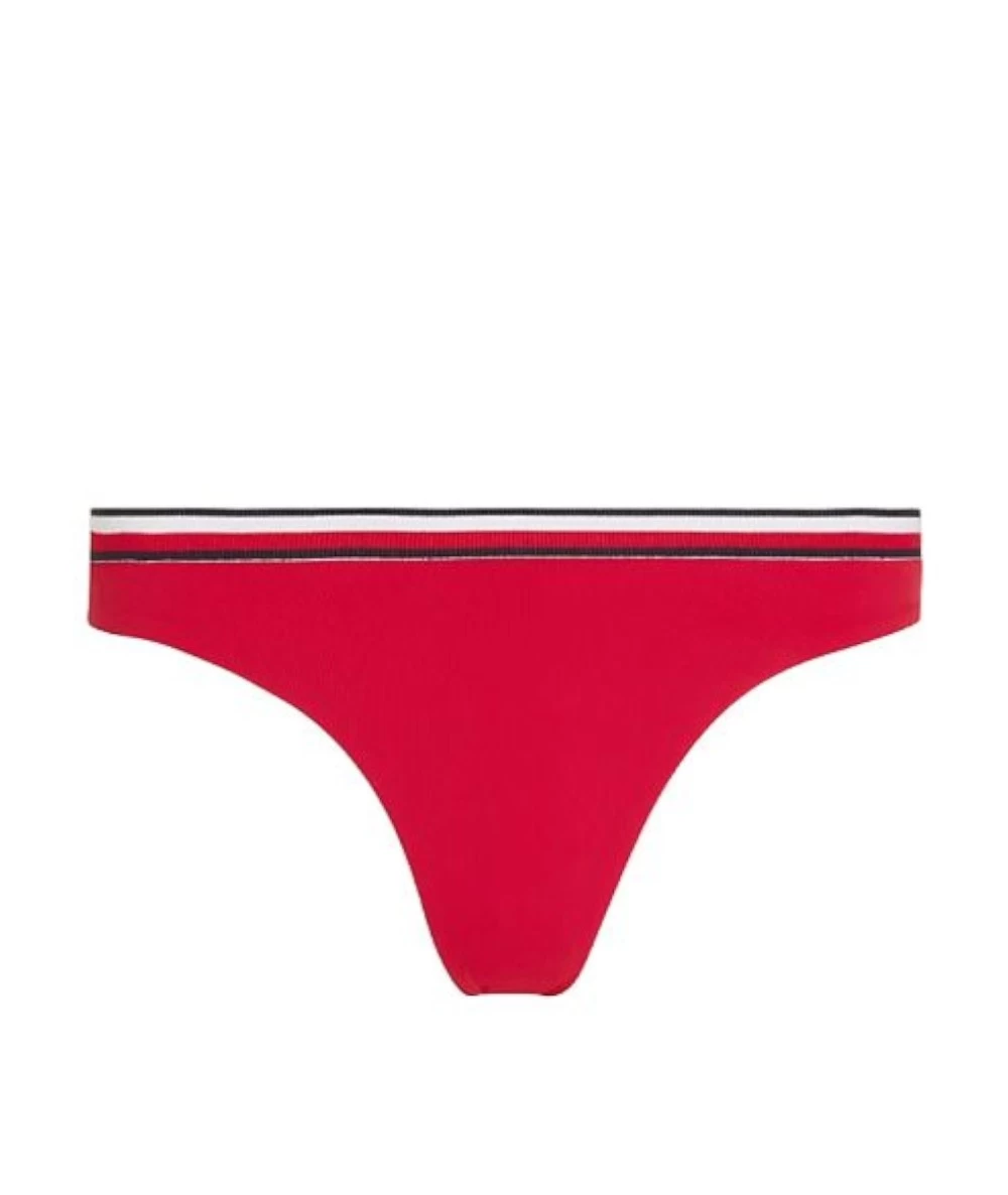 Tommy Hilfiger Women's Ribbed Triangle & Slip Bikini 7