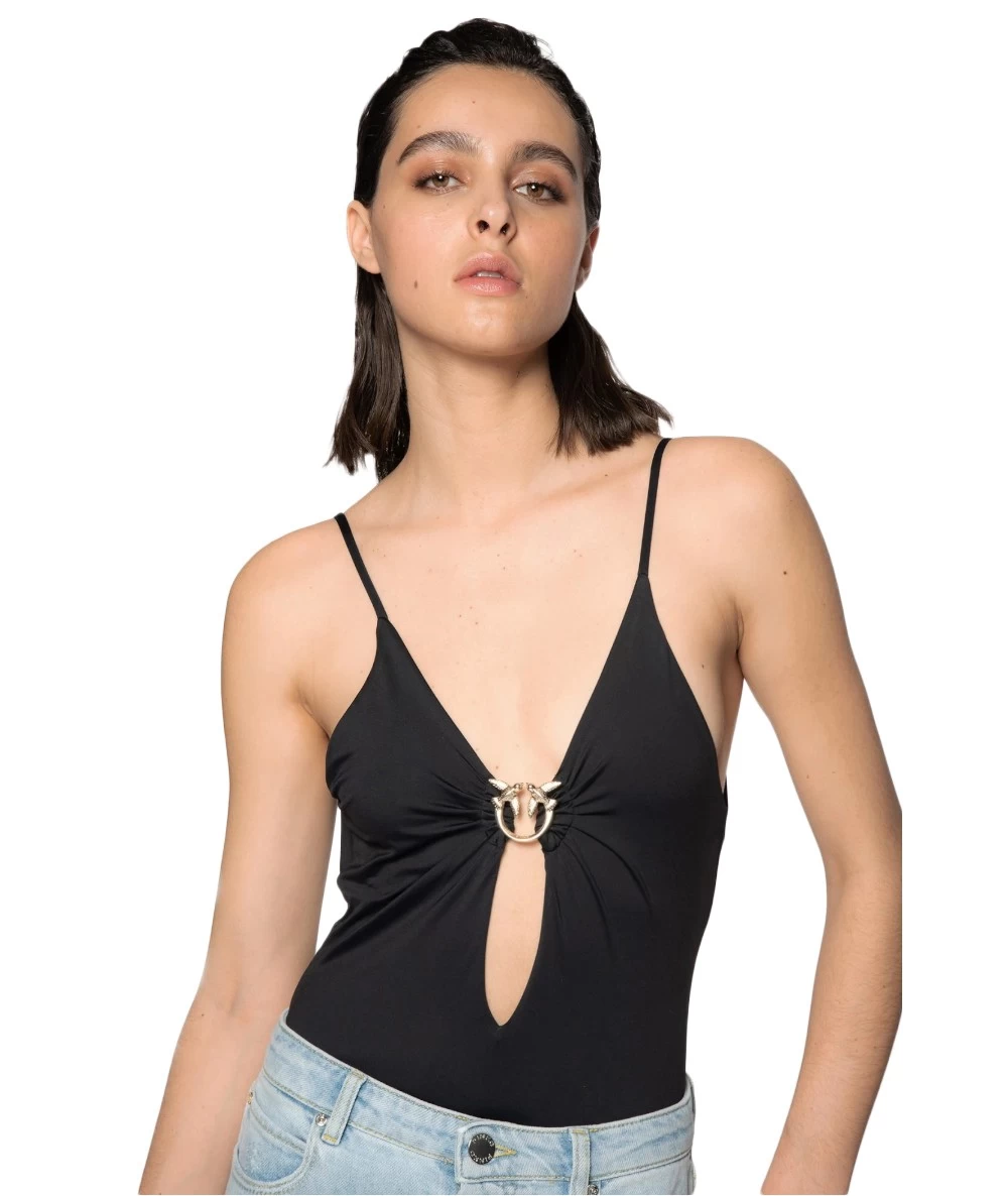 Pinko Γυναικείο Ολόσωμο Μαγιό Με Αγκράφα 1