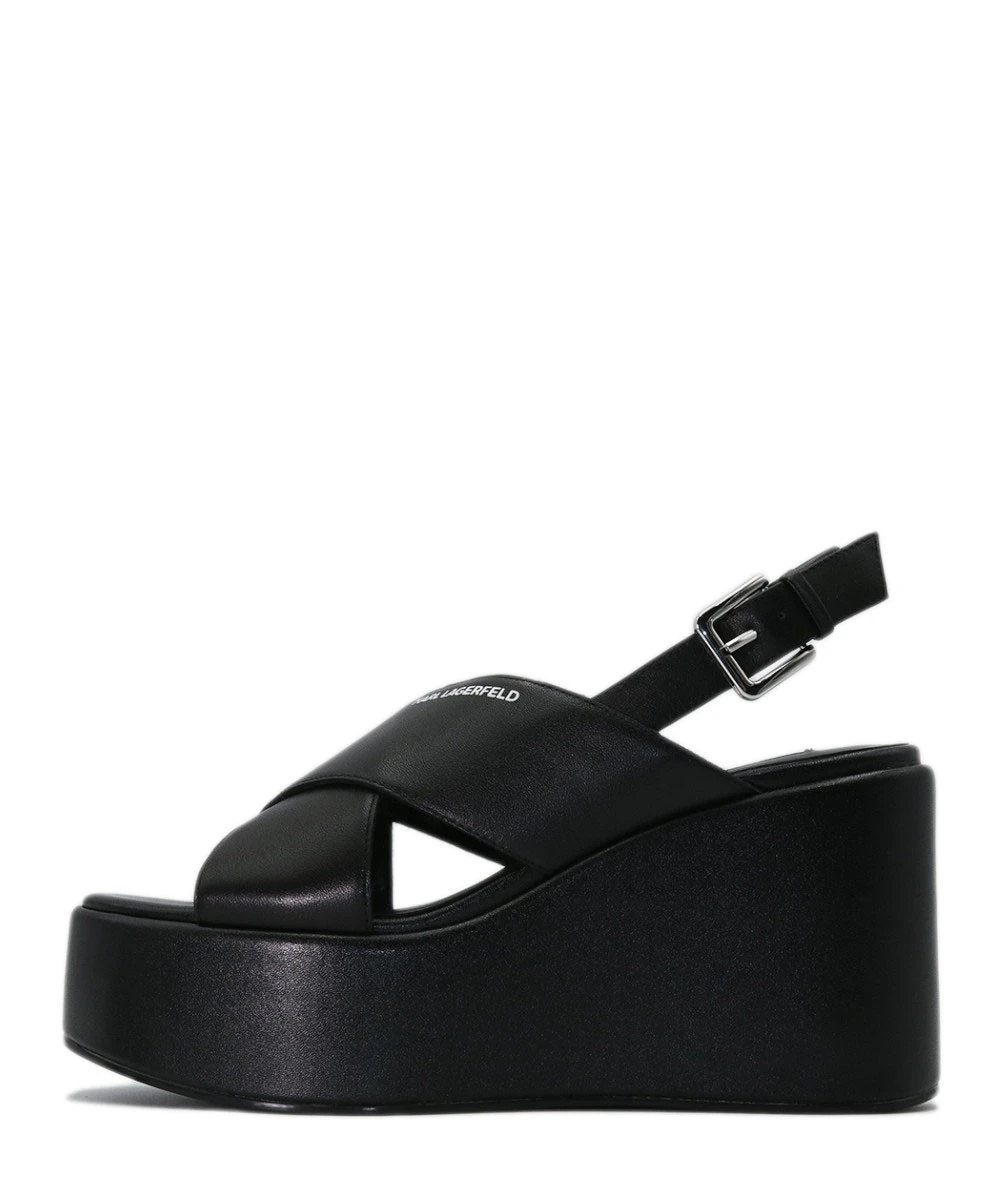 Karl Lagerfeld Γυναικεία Δερμάτινα Πέδιλα  3
