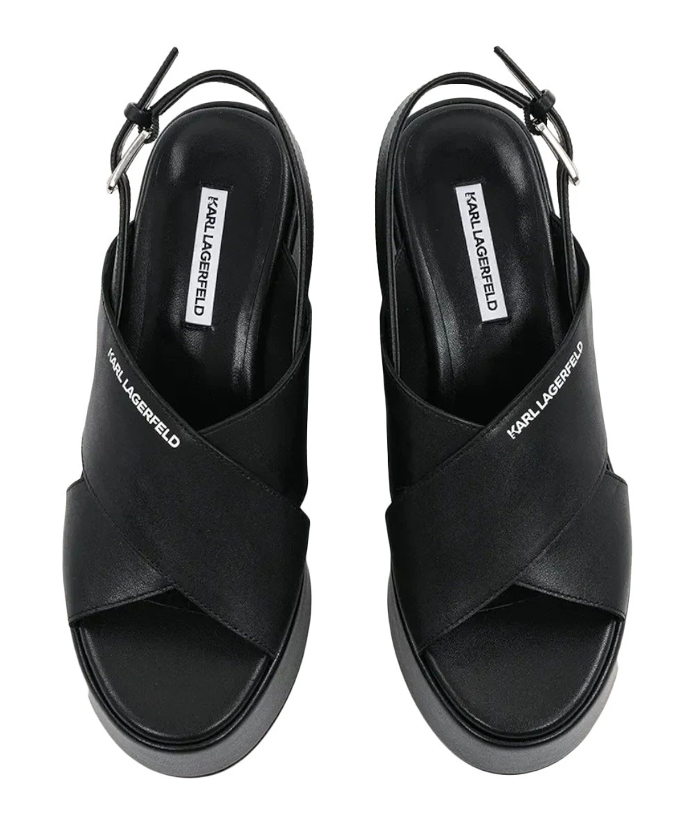 Karl Lagerfeld Γυναικεία Δερμάτινα Πέδιλα  5