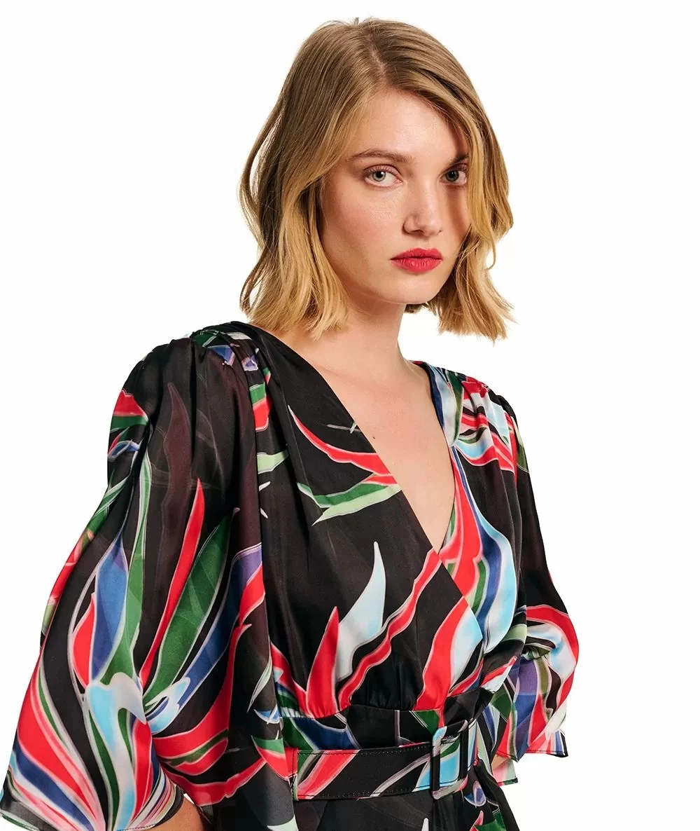 Forel Γυναικείο Εμπριμέ Φόρεμα  1