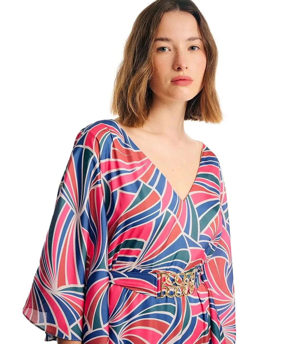 FOREL Γυναικείο Εμπριμέ Φόρεμα maxi 1