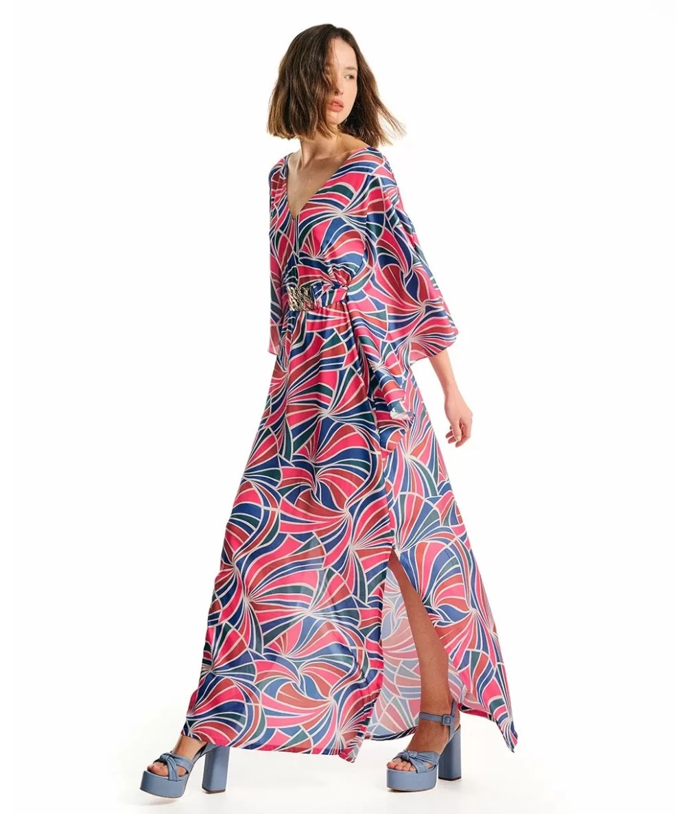 FOREL Γυναικείο Εμπριμέ Φόρεμα maxi 2