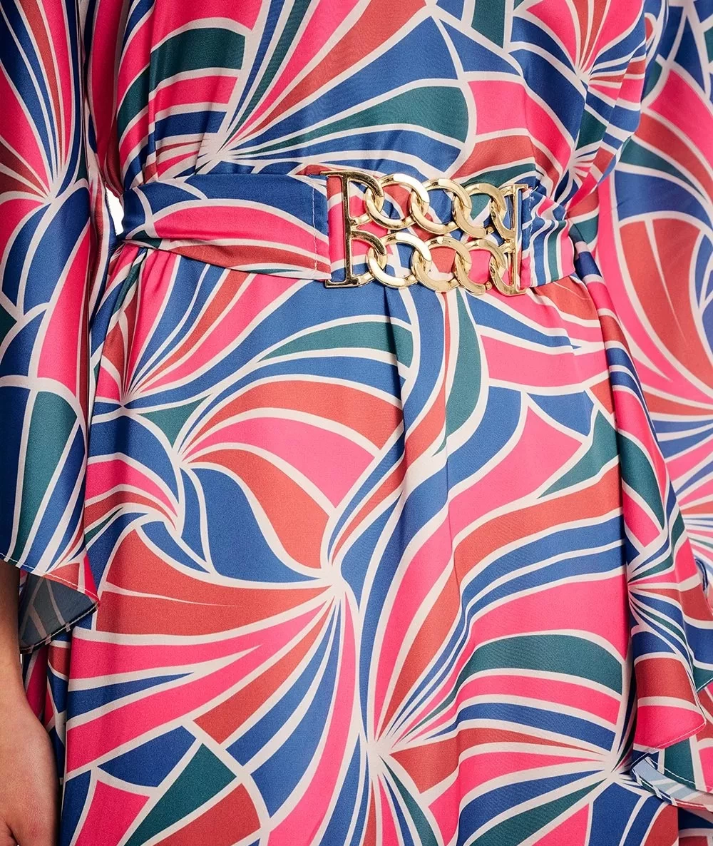 FOREL Γυναικείο Εμπριμέ Φόρεμα maxi 5