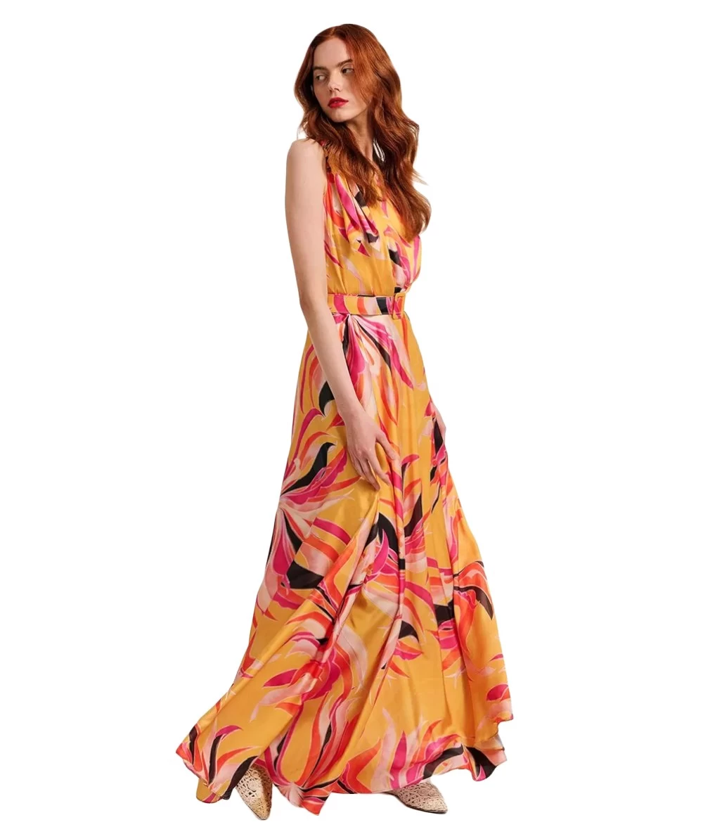 FOREL Γυναικείο Εμπριμέ Maxi Φόρεμα. 1