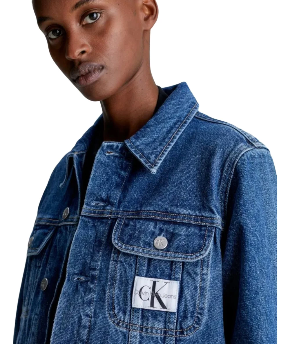 Calvin Klein Women's Short Denim Jacket. 4