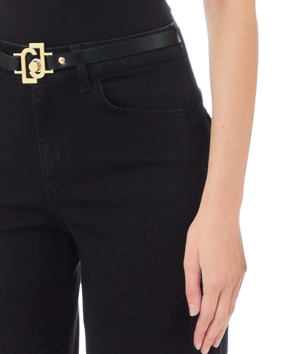 Liu Jo Γυναικείο Τζιν Παντελόνι Με Ζώνη. 3