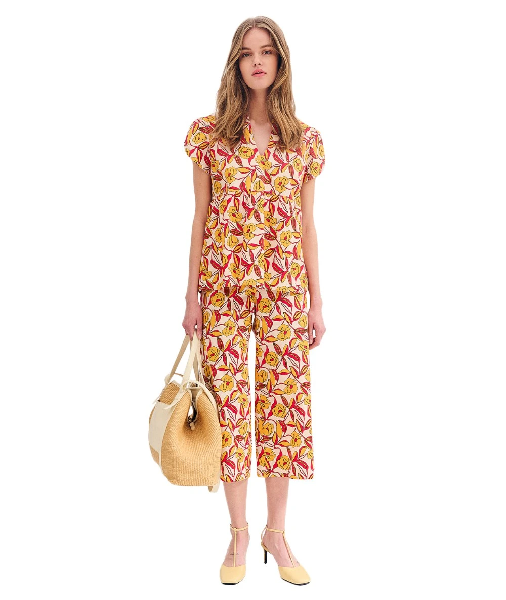 FOREL Women's printed blouse and pants set 1