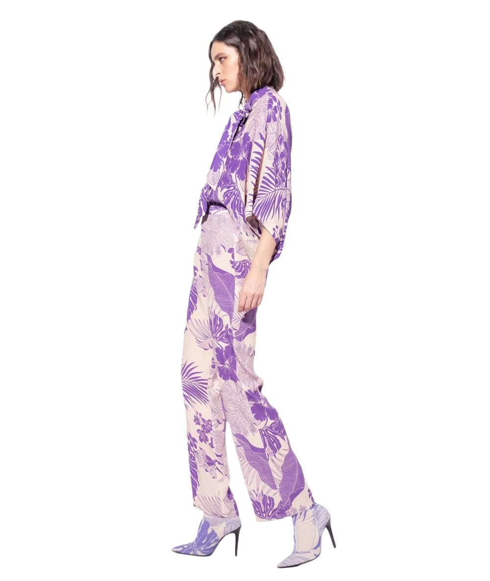 PINKO Women's Pants With Tropical Pattern. 3