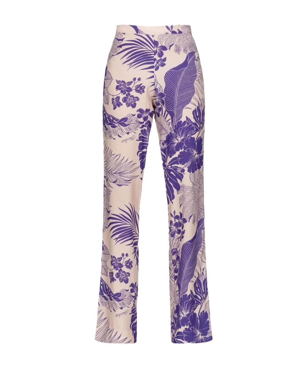 PINKO Women's Pants With Tropical Pattern. 5