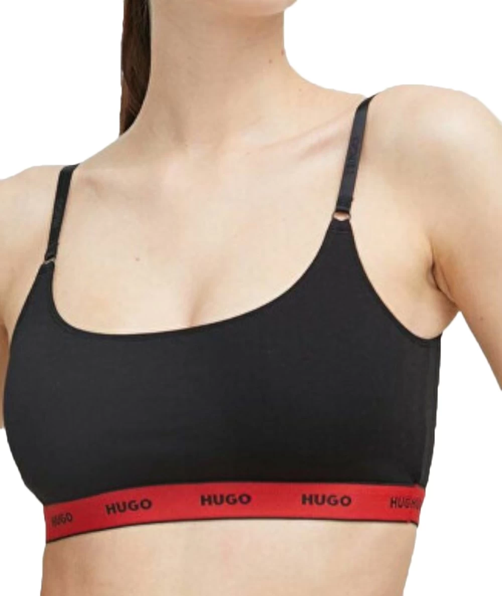Hugo Σετ 2 τεμαχίων Γυναικείες Bralettes από ελαστικό βαμβάκι 2